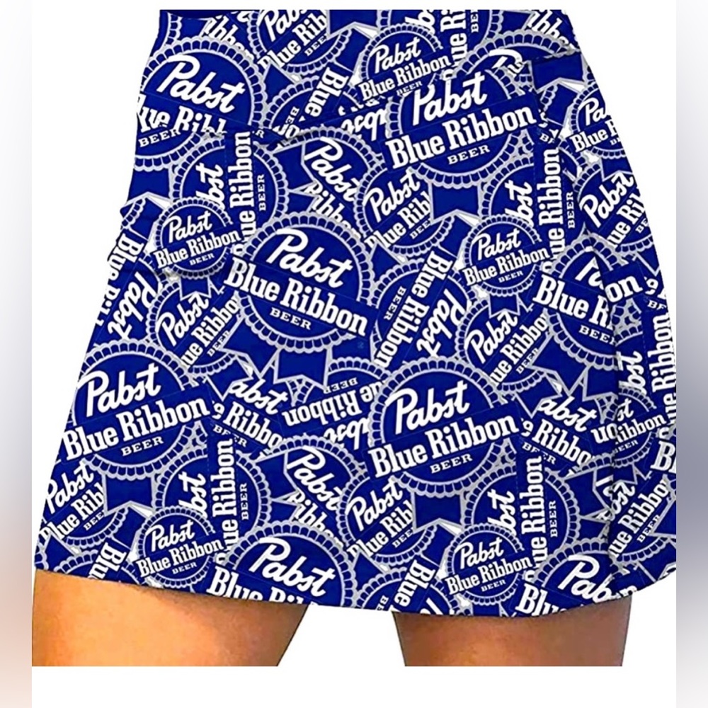 🍺 🍔 💋• 🔵 • 🍻 PBR 🍻 • 💋🍺🍔 Gametime Skort